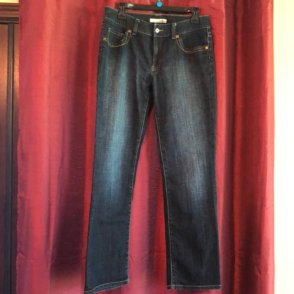 Chico’s Platinum Jeans Dark Denim sz 1 EUC